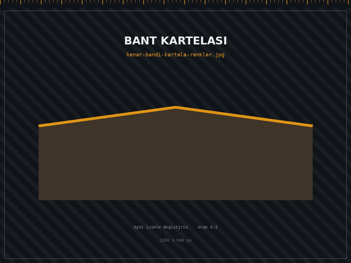 PVC ve ABS kenar bandı renk kartelası